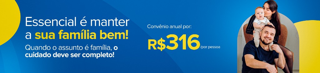 Convênio anual: essencial é manter a sua família bem. A partir de R$ 316 por pessoa — Real Convênios.